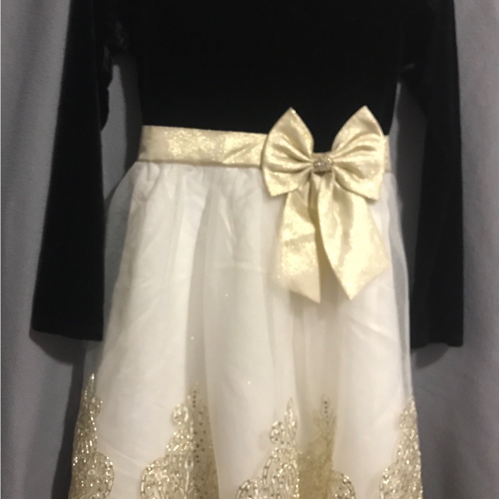 Elegant Girls Dress with Bow